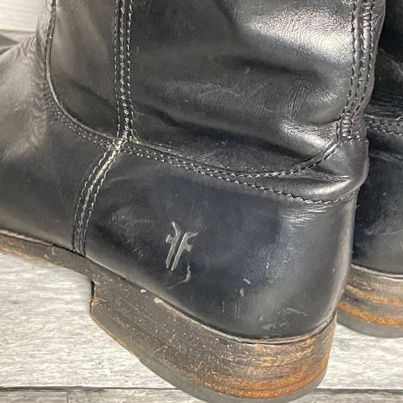Frye Melissa Riding Boots Black Size 6.5 - Picture 4 of 9